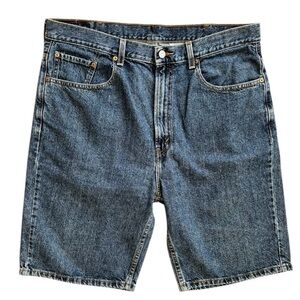 Levi’s Men’s 505 Regular Fit Denim Jean Shorts Jorts 38X10” Med Wash 100% Cotton